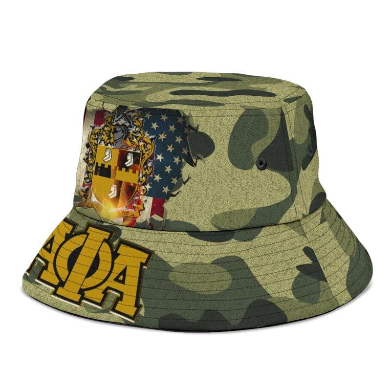 TothetopclosetBucket Hat - Camouflage Alpha Phi Alpha J5