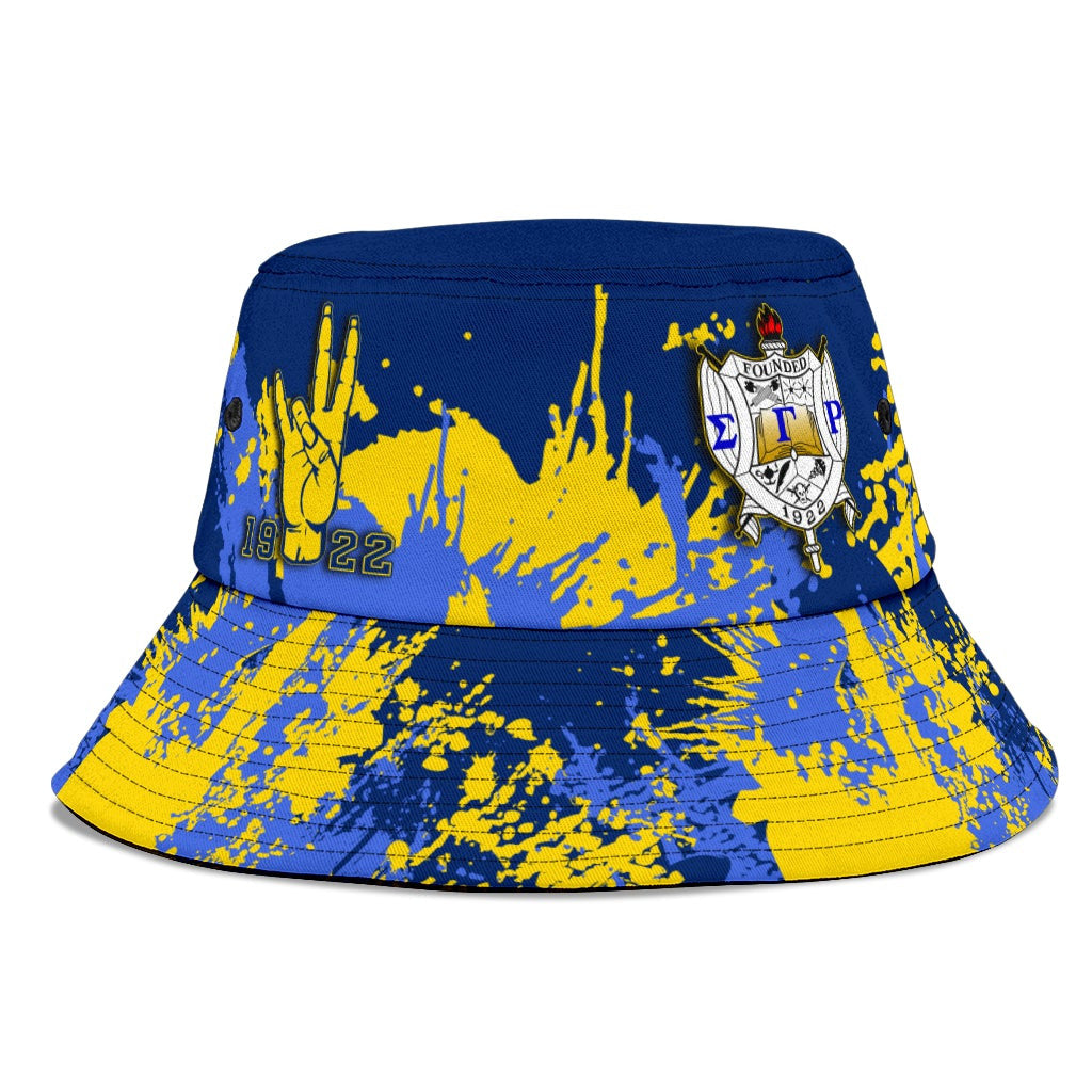 Tothetopcloset Bucket Hat - Sigma Gamma Rho Bucket Hats - Spaint Style J8