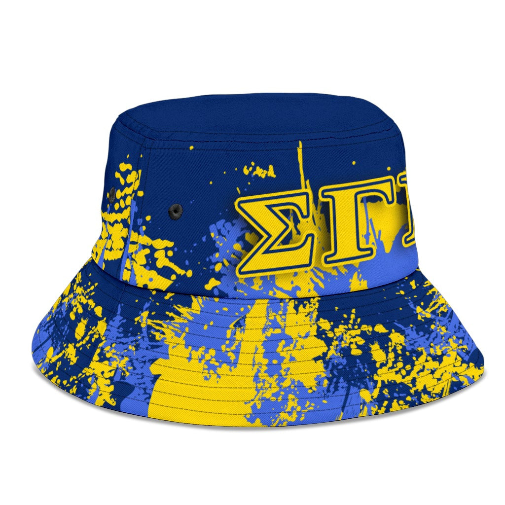 Tothetopcloset Bucket Hat - Sigma Gamma Rho Bucket Hats - Spaint Style J8