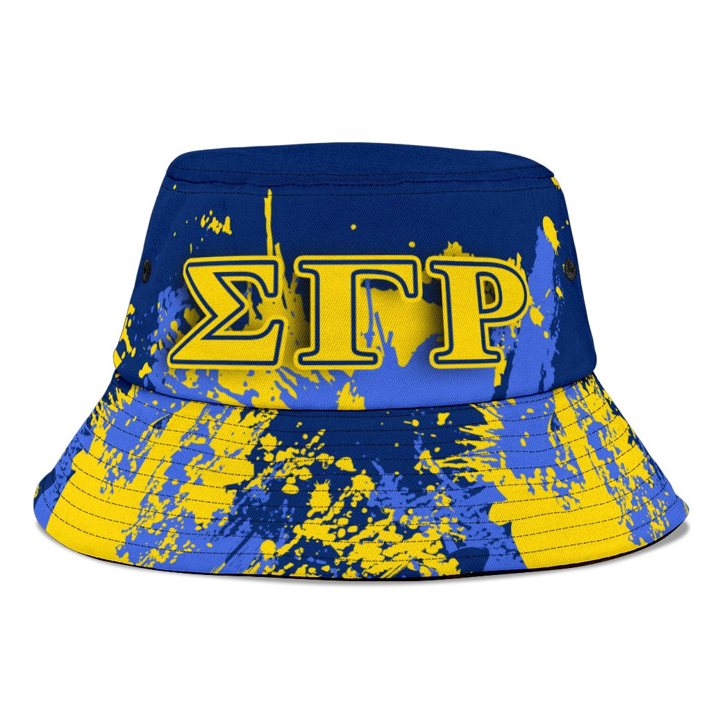 Tothetopcloset Bucket Hat - Sigma Gamma Rho Bucket Hats - Spaint Style J8