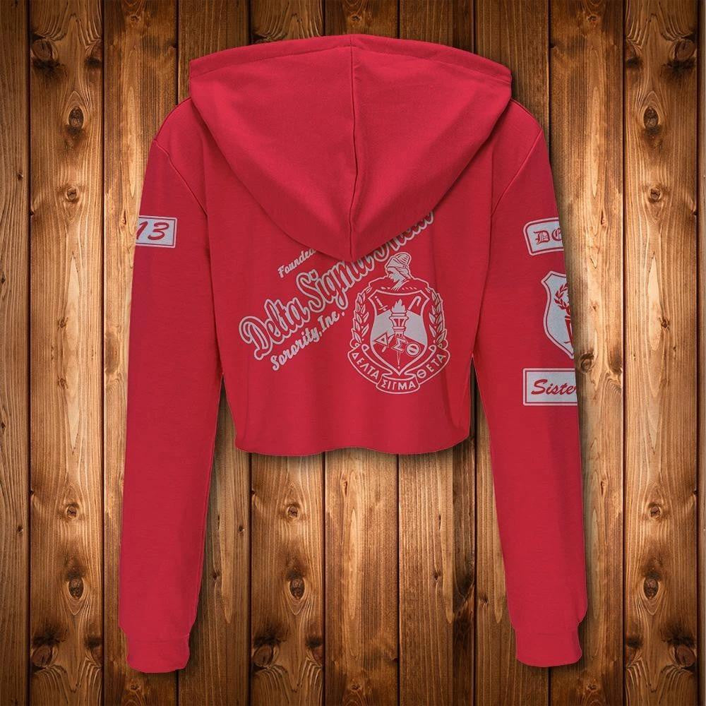 Sorority Hoodie - Sisterhood Delta Sigma Theta Crop Hoodie