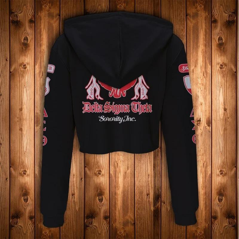 Sorority Hoodie - Lady Of Delta Sigma Theta Crop Hoodie