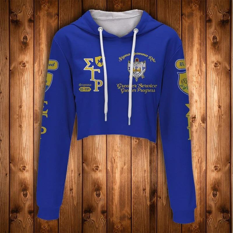 Sorority Hoodie - Indianapolis Sigma Gamma Rho Croptop Hoodie