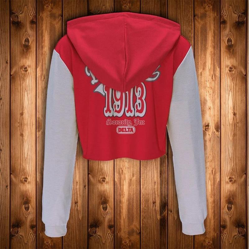 Sorority Hoodie - Delta Sigma Theta 1913 Crop Hoodie