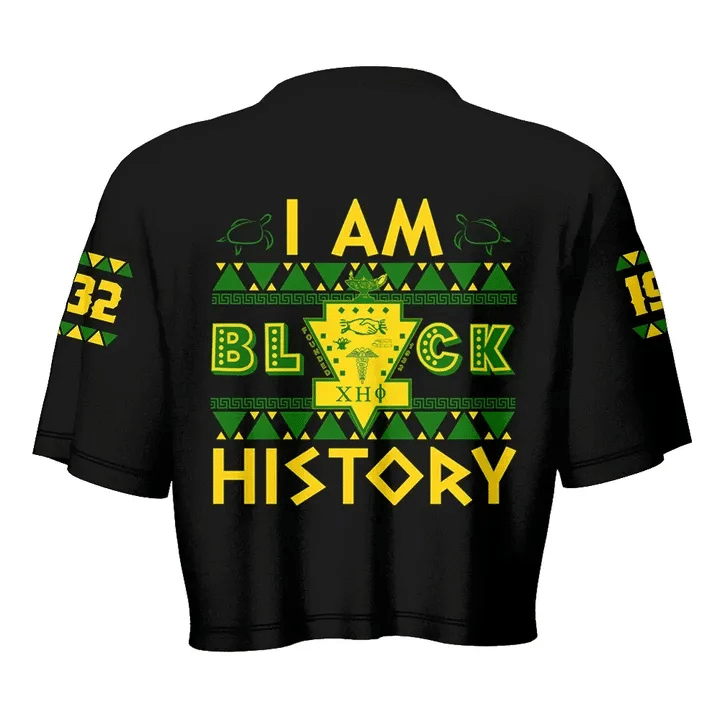 Sorority TShirt - I Am Black History Chi Eta Phi Croptop TShirt