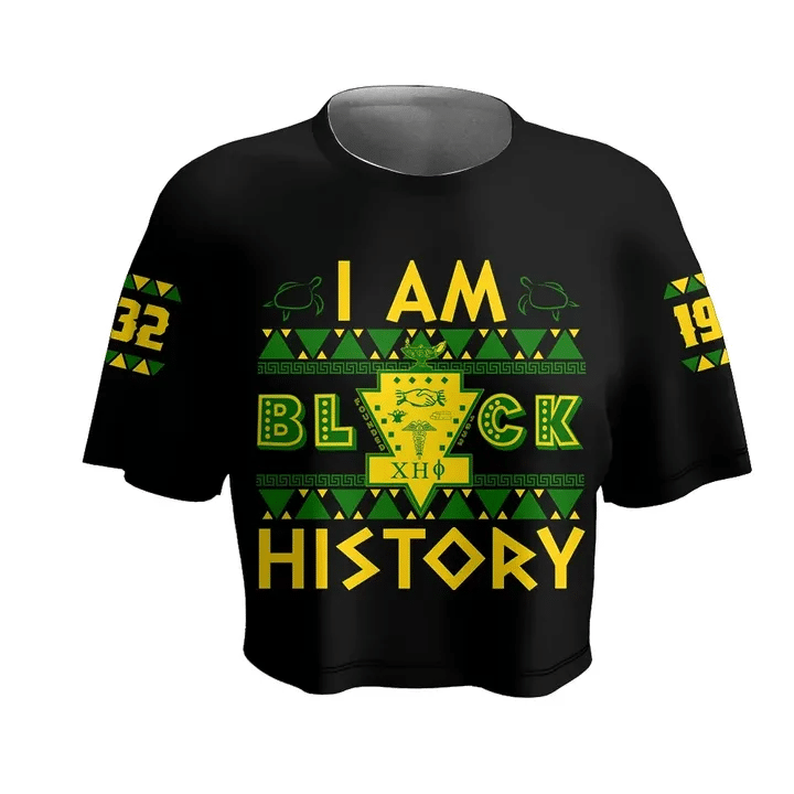 Sorority TShirt - I Am Black History Chi Eta Phi Croptop TShirt