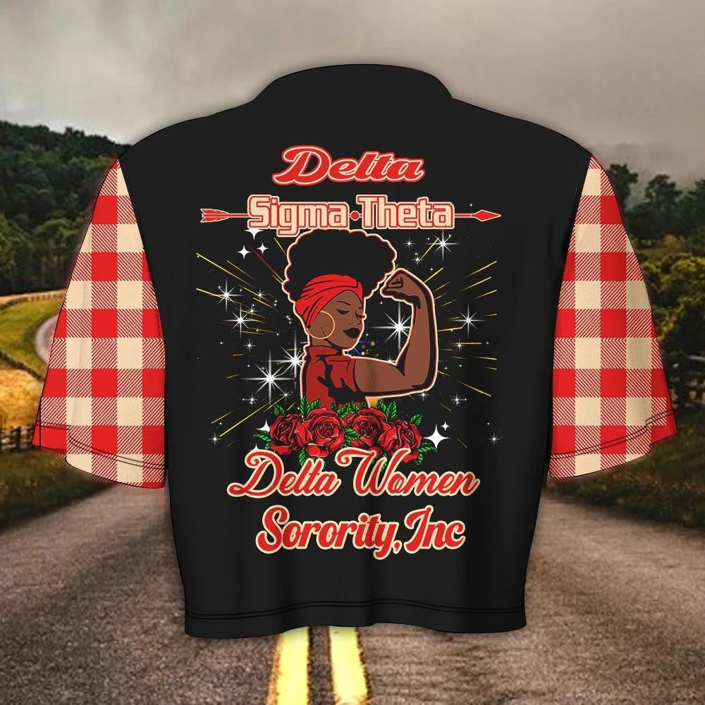 Sorority TShirt - Delta Sigma Theta Women Sorority Croptop TShirt