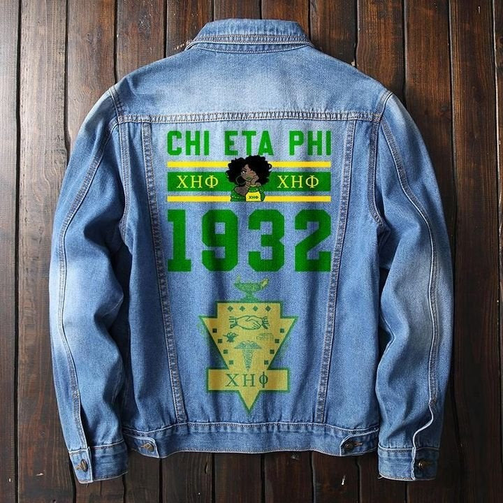 Sorority Jacket - Chi Eta Phi Denim Jacket Homage