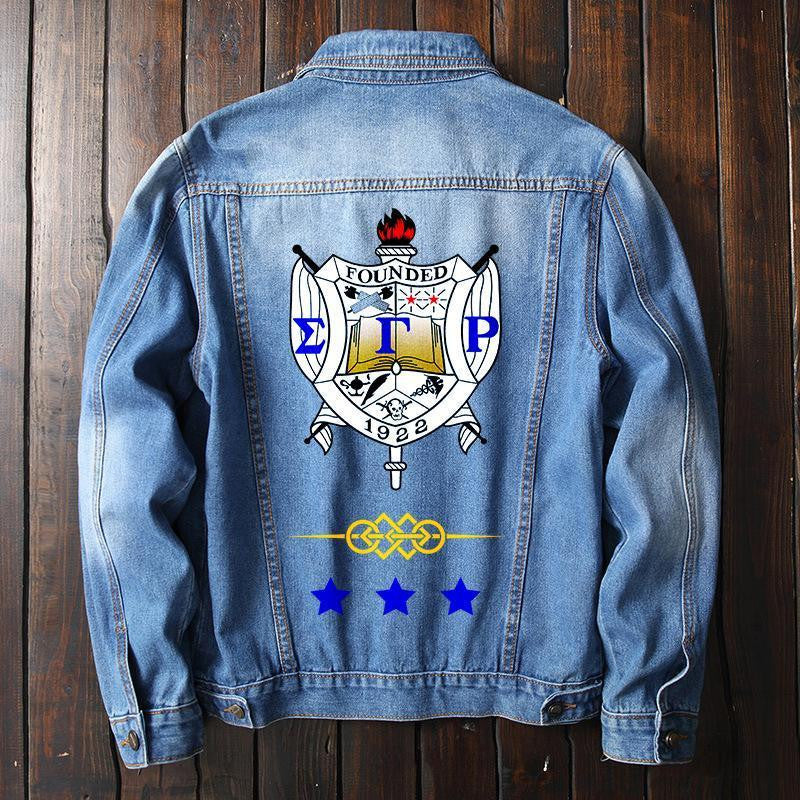 Sorority Jacket - Sigma Gamma Rho Denim Jacket Humi Style