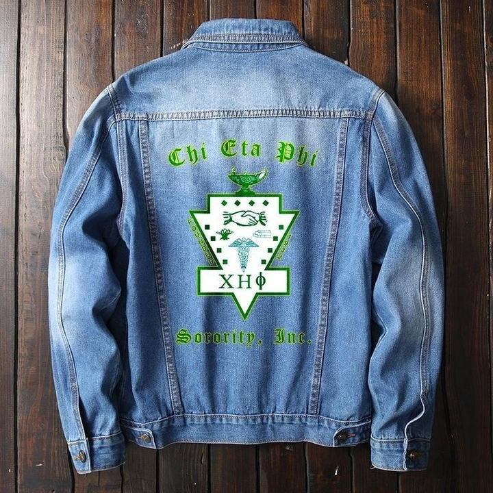 Sorority Jacket - Chi Eta Phi Denim Jacket