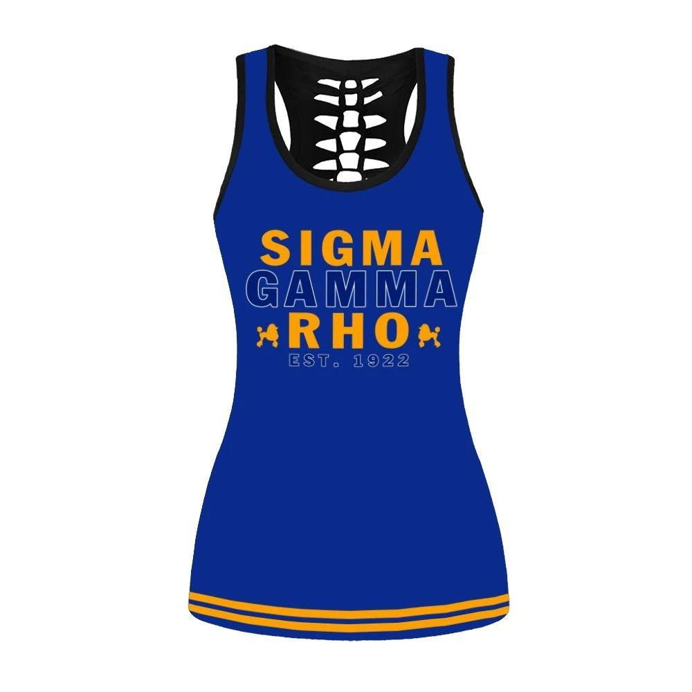 Sorority Tank Top - Sigma Gamma Rho Sisterhood Hollow Tank Top