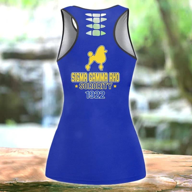 Sorority Tank Top - Sisterhood Sigma Gamma Rho Hollow Tank Top