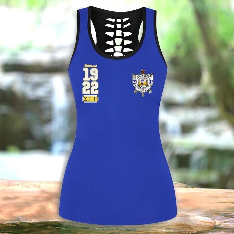 Sorority Tank Top - Sisterhood Sigma Gamma Rho Hollow Tank Top