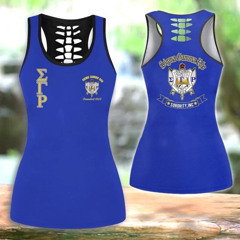 Sorority Tank Top - Sigma Gamma Rho Sorority Inc Hollow Tank Top