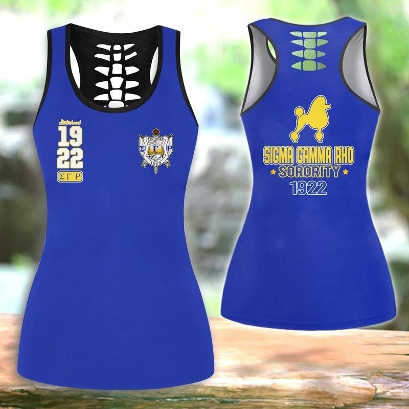 Sorority Tank Top - Sisterhood Sigma Gamma Rho Hollow Tank Top