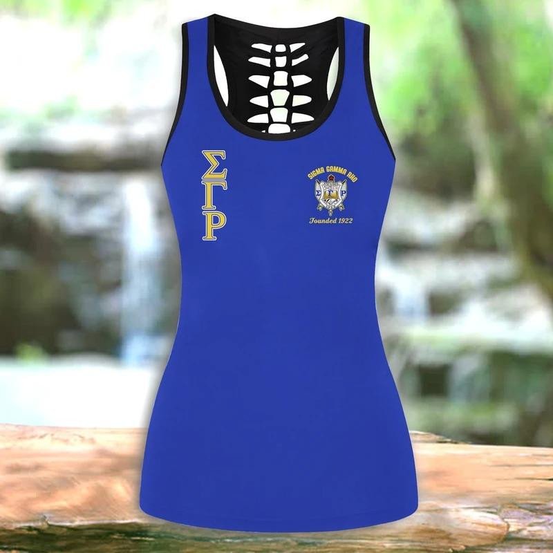 Sorority Tank Top - Sigma Gamma Rho Sorority Inc Hollow Tank Top
