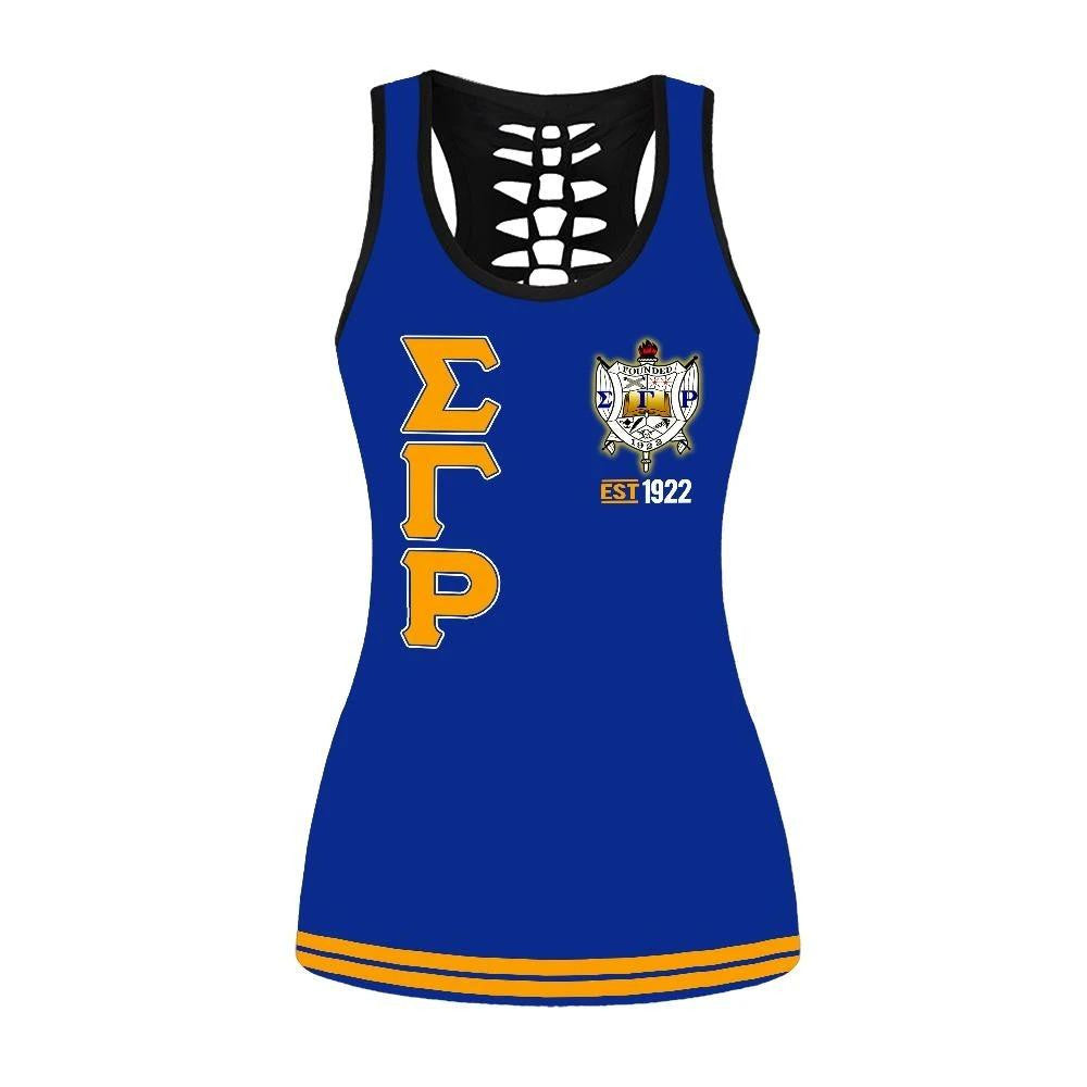 Sorority Tank Top - Sigma Gamma Rho Poodle 1922 Hollow Tank Top