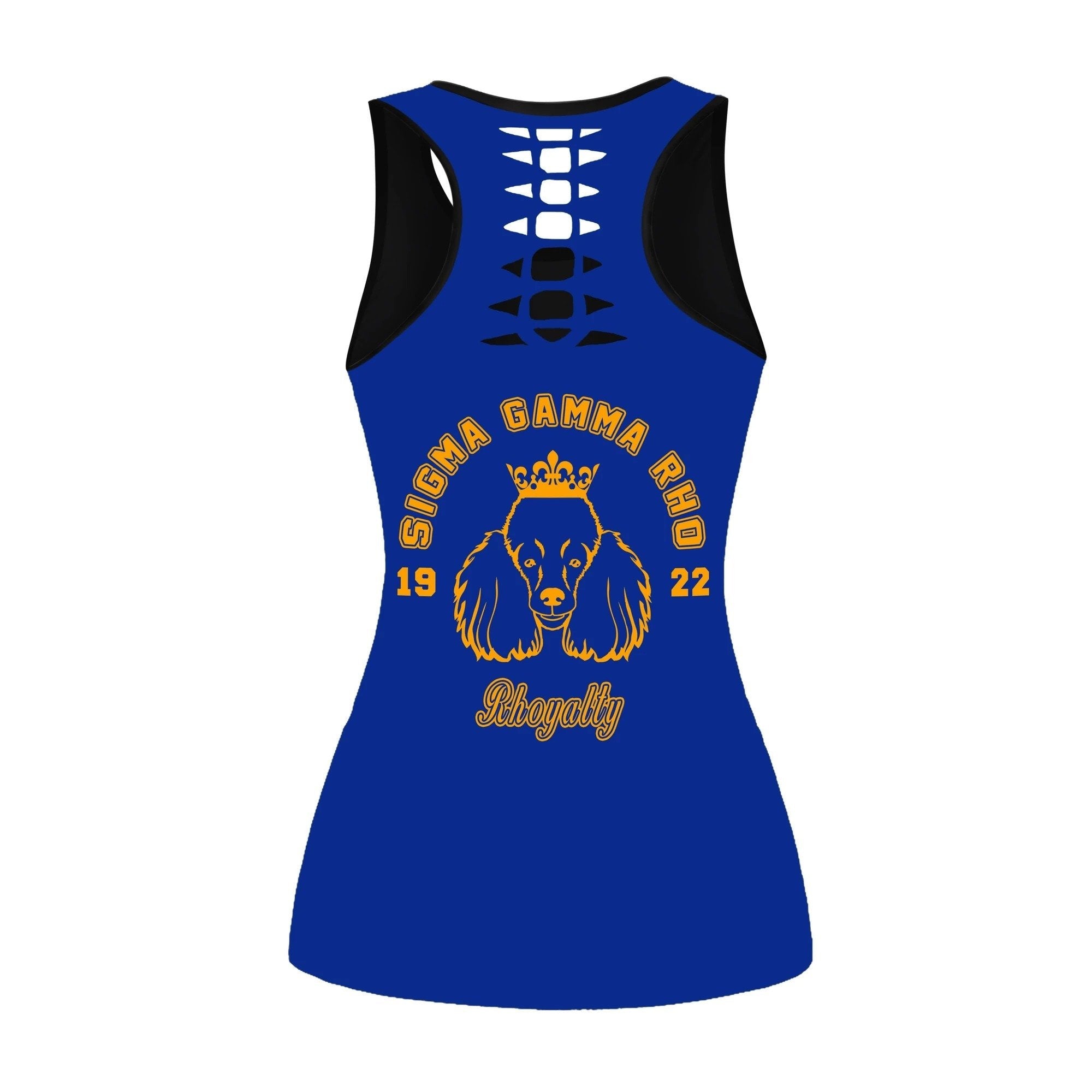 Sorority Tank Top - Sigma Gamma Rho Poodle Face Hollow Tank Top