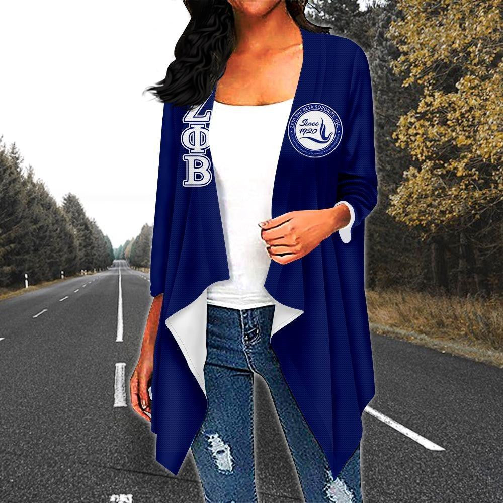Sorority Cardigan - Z-phi Zeta Phi Beta Sorority Inc Loose Cardigans