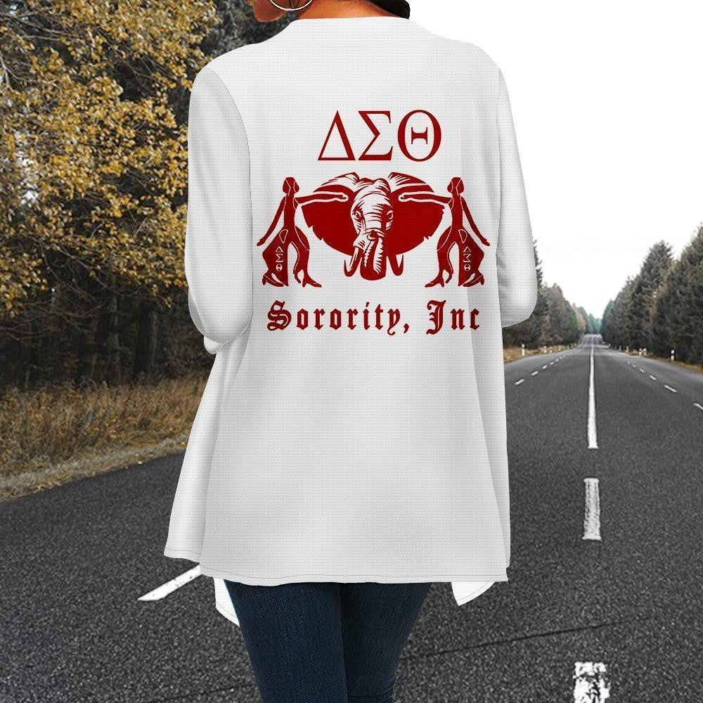 Sorority Cardigan - Elephant Delta Sigma Theta 1913 Loose Cardigans