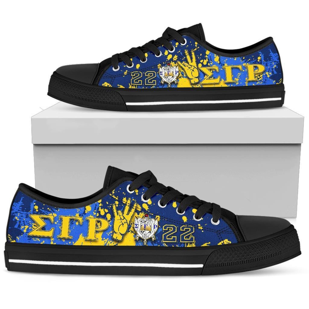 Sorority Footwear - Sigma Gamma Rho Low Top Shoes Spaint Style