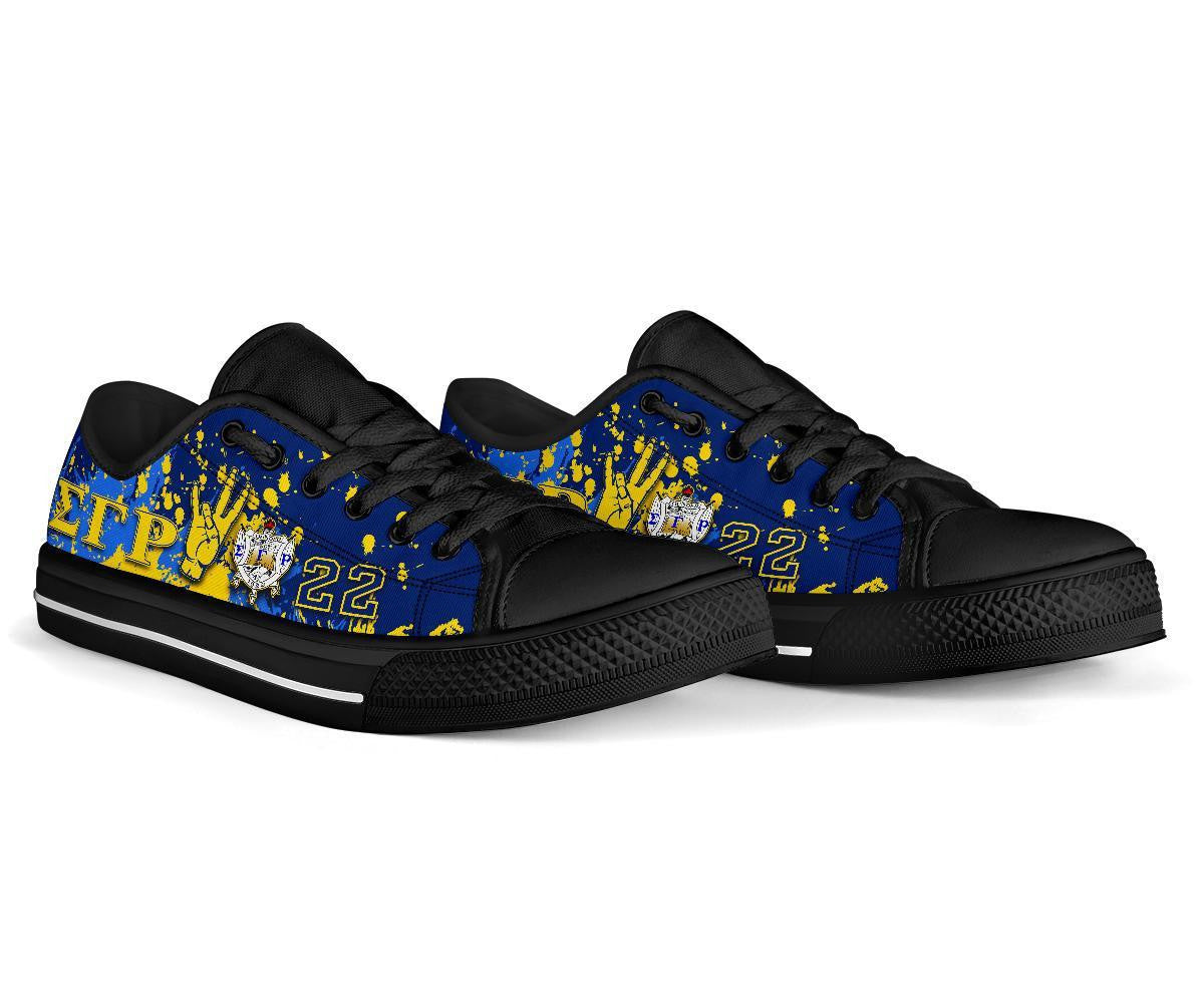 Sorority Footwear - Sigma Gamma Rho Low Top Shoes Spaint Style