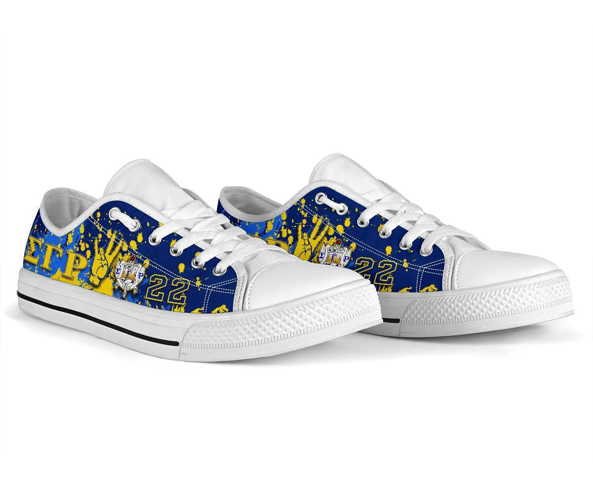Sorority Footwear - Sigma Gamma Rho Low Top Shoes Spaint Style