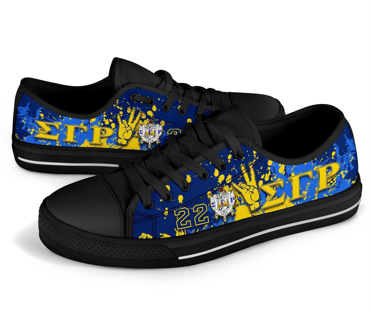 Sorority Footwear - Sigma Gamma Rho Low Top Shoes Spaint Style