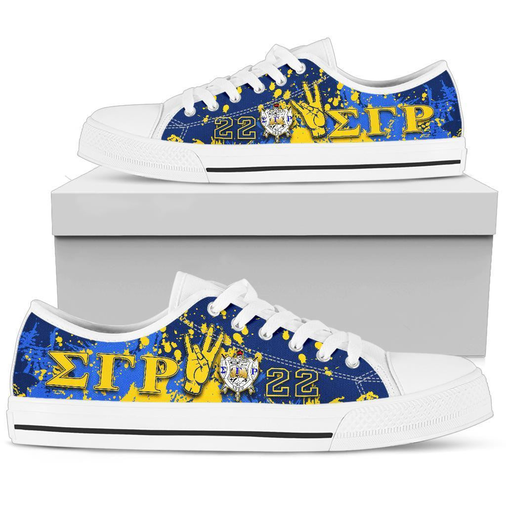 Sorority Footwear - Sigma Gamma Rho Low Top Shoes Spaint Style