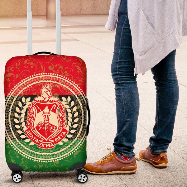 Sorority Luggage Cover - Pan Africa Delta Sigma Theta Sorority Suitcase