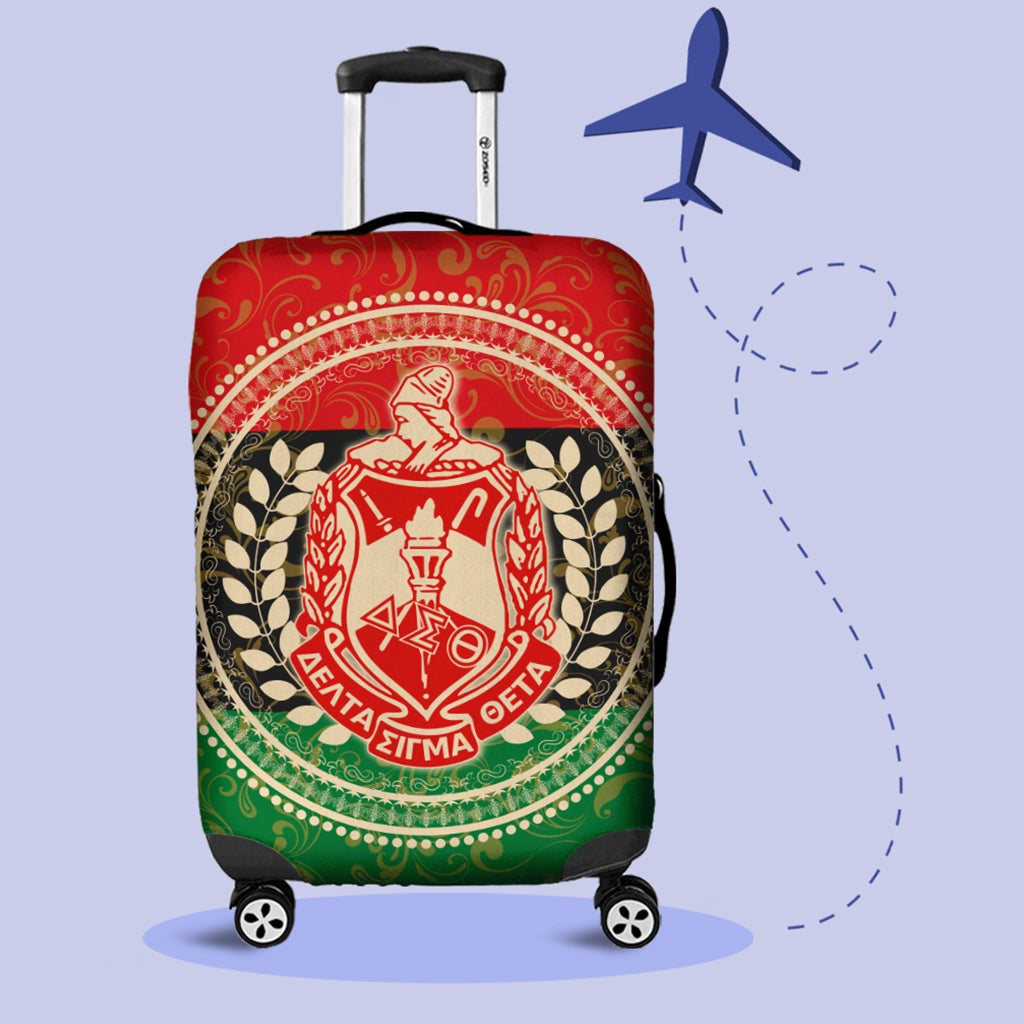 Sorority Luggage Cover - Pan Africa Delta Sigma Theta Sorority Suitcase