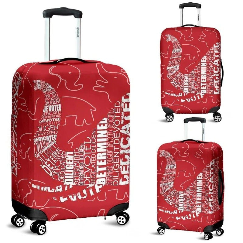 Sorority Luggage Cover - Delta Sigma Theta Elephant Art Travel Suitcase