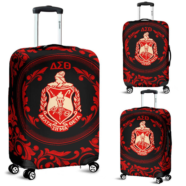 Sorority Luggage Cover - Delta Sigma Theta Sorority Travel Suitcase