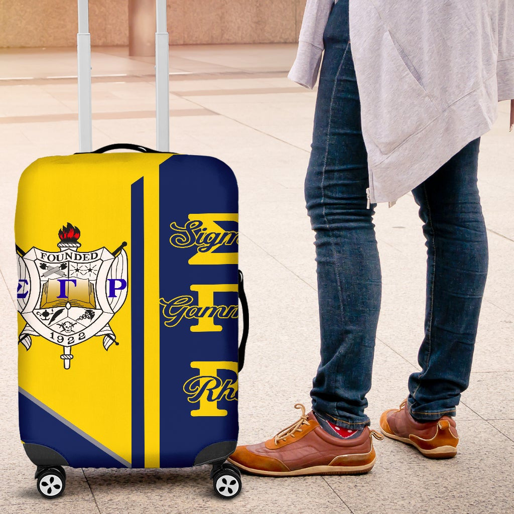 Sorority Luggage Cover - Sigma Gamma Rho SGR Half Concept Travel Suitcase