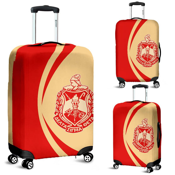 Sorority Luggage Cover - Delta Sigma Theta Travel Suitcase Circle Style JR