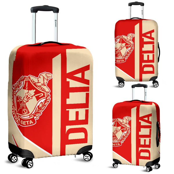 Sorority Luggage Cover - Delta Sigma Theta DST Half Concept Travel Suitcase