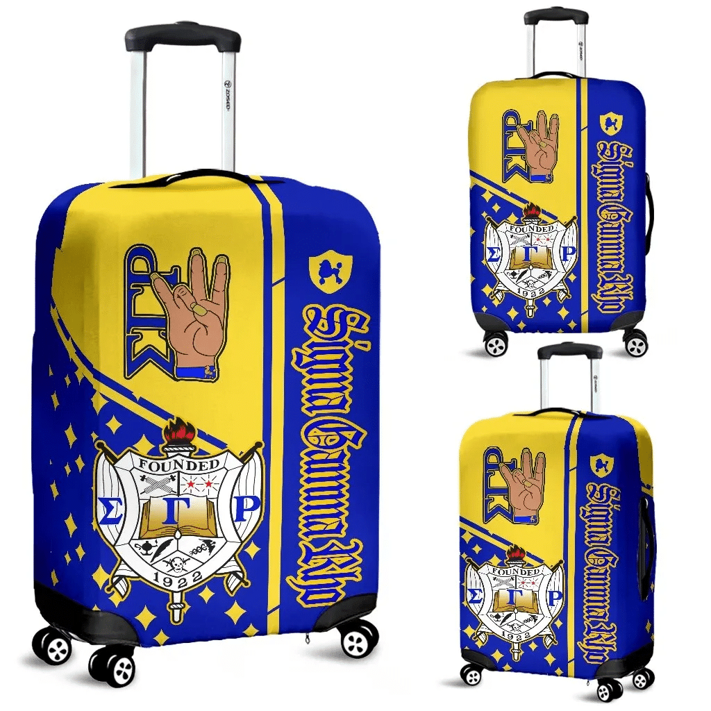 Sorority Luggage Cover - Sigma Gamma Rho Hand Sign Luggage Cover