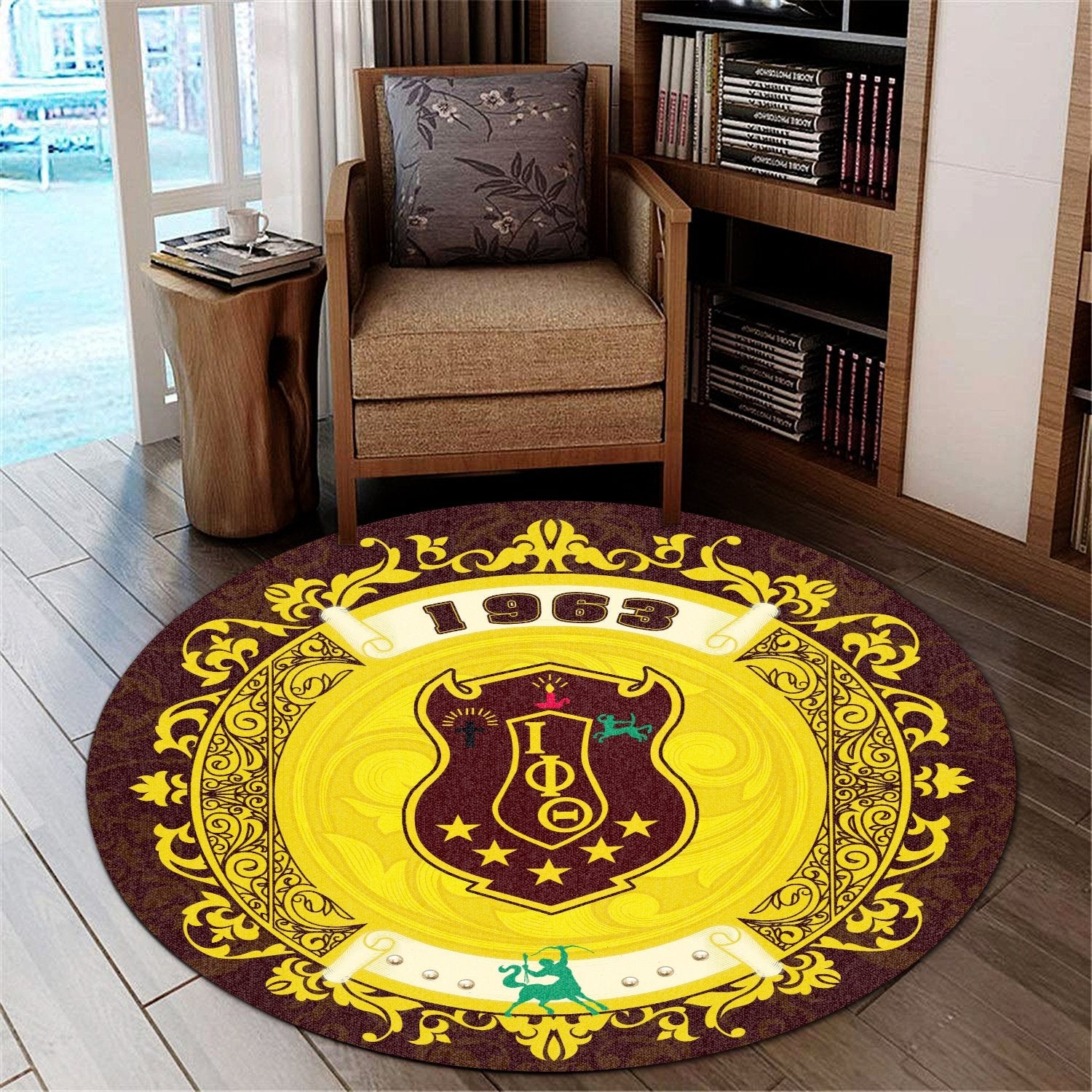 Home Iota Phi Theta Round Carpet J09