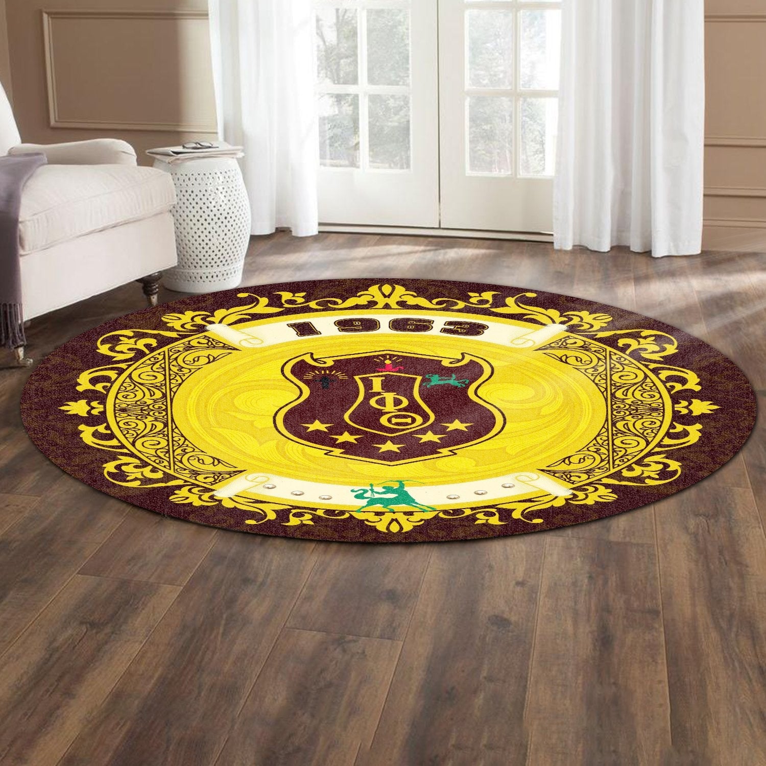 Home Iota Phi Theta Round Carpet J09