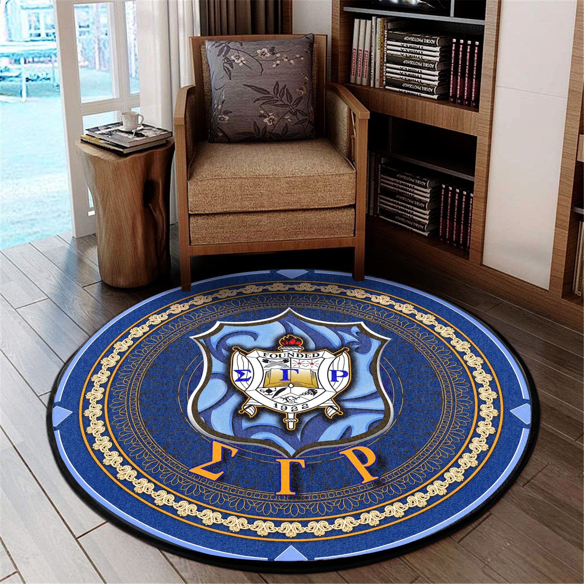 Sigma Gamma Rho Sorority 1922 Round Carpet J05