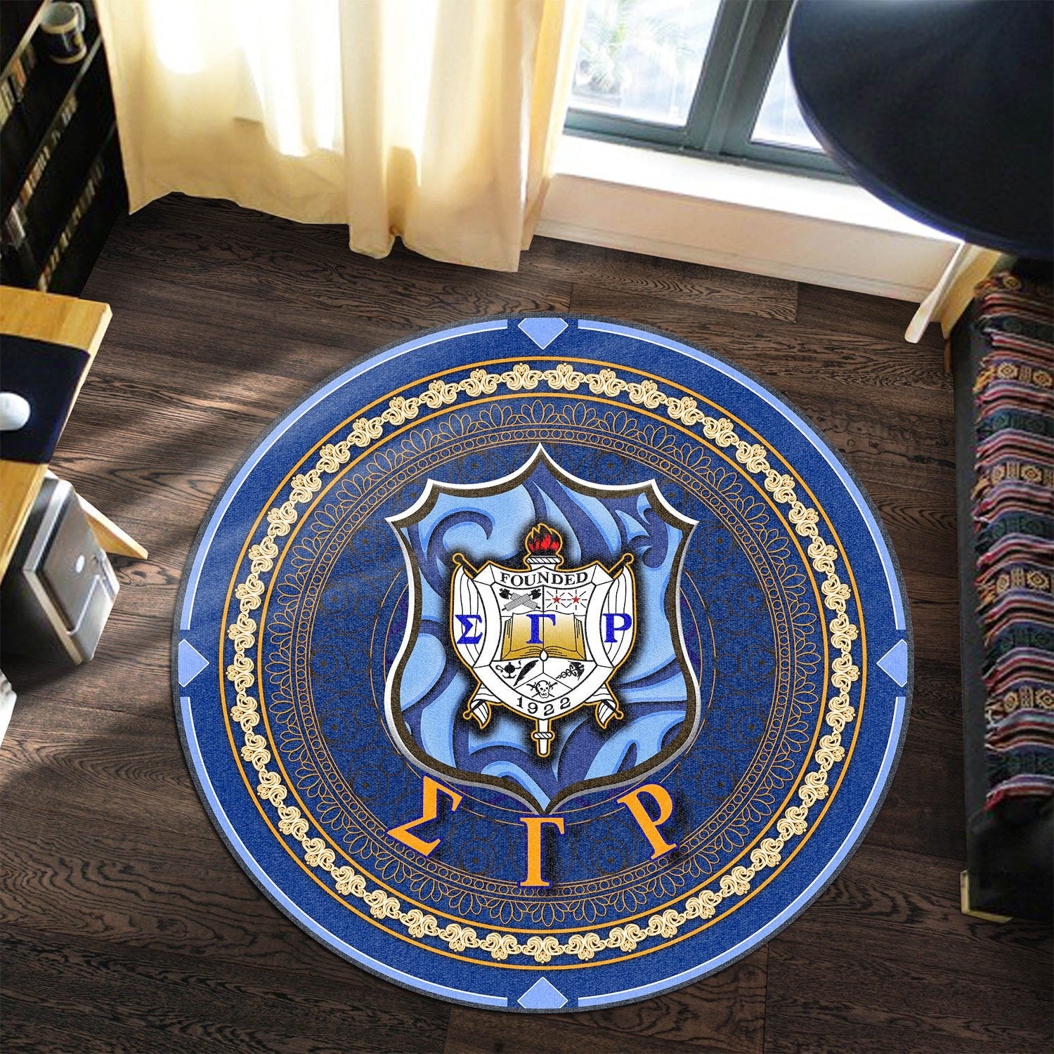 Sigma Gamma Rho Sorority 1922 Round Carpet J05