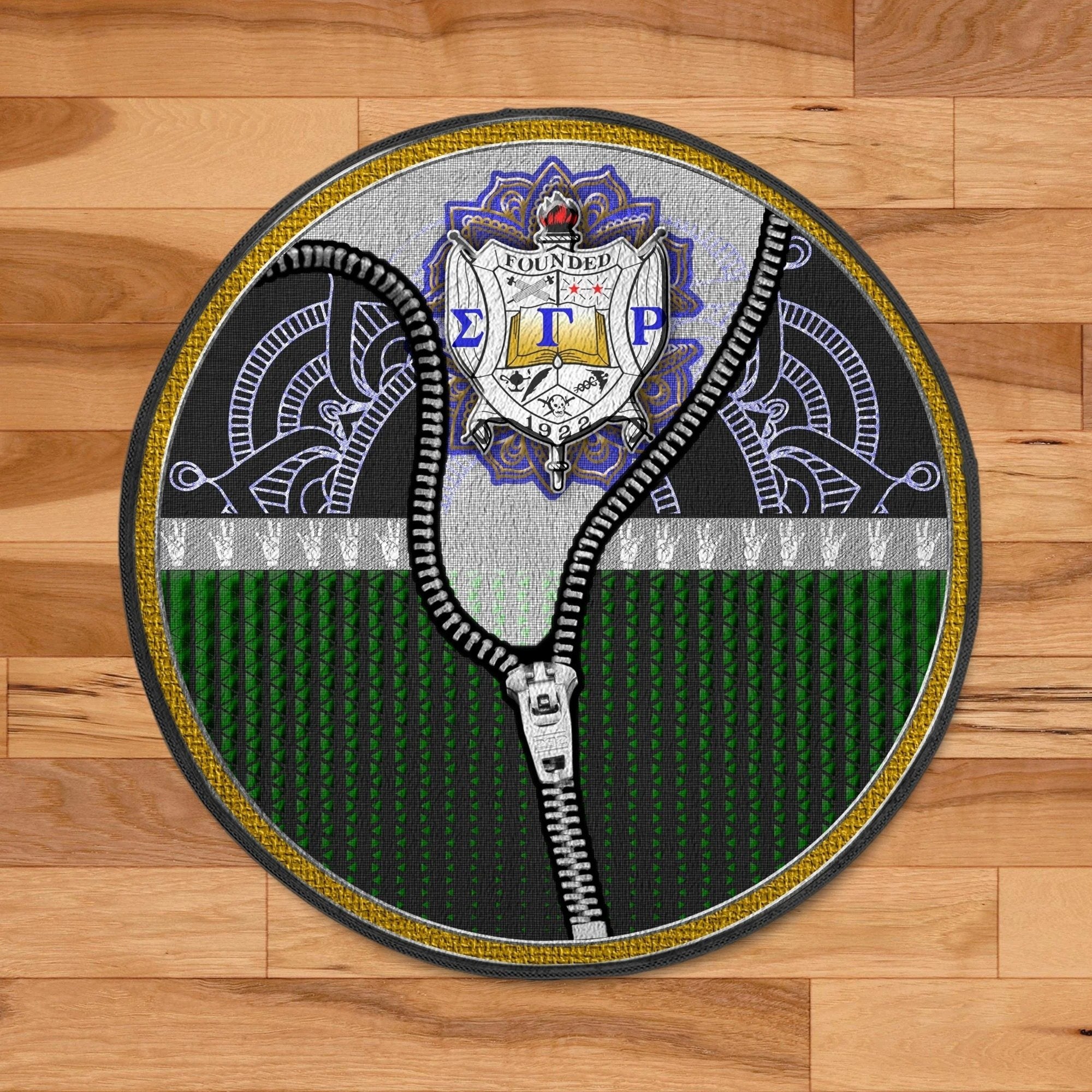 Sorority Carpet - Mystery Sigma Gamma Rho Round Carpet
