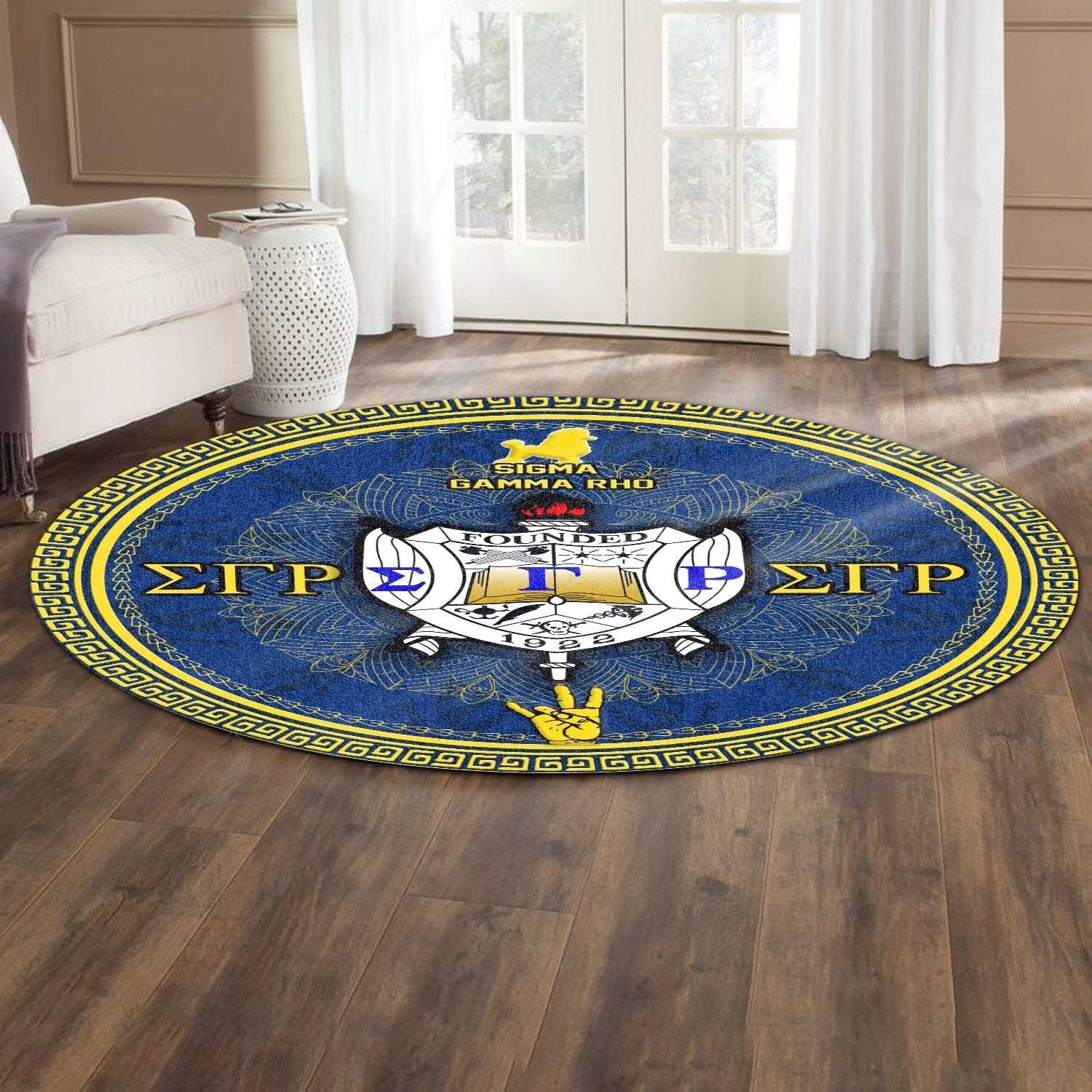 Sorority Carpet - Sigma Gamma Rho Lovene Round Carpet