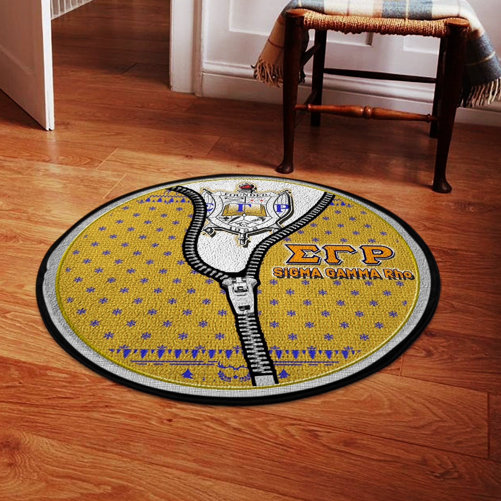 Sorority Carpet - Sigma Gamma Rho Christmas Round Carpet