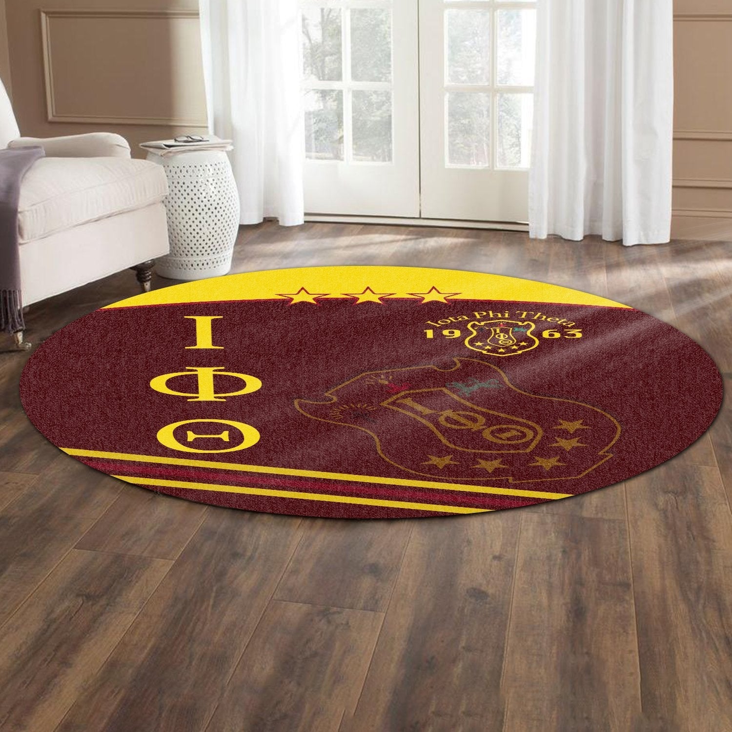 Fraternity Carpet - Iota Phi Theta Round Carpet Newest