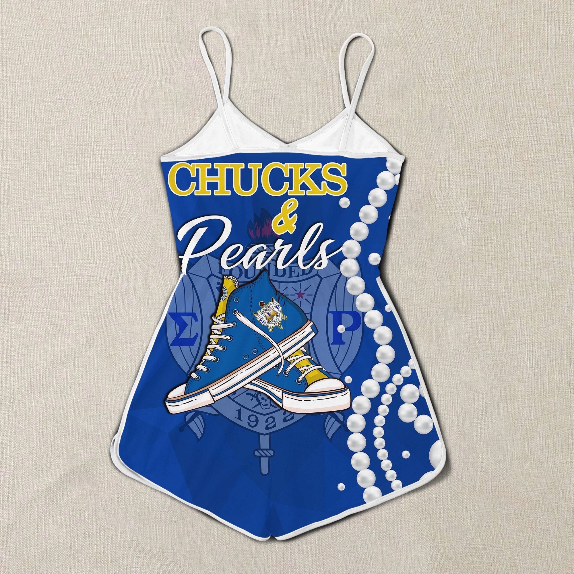 Sorority Romper - Sigma Gamma Rho K.H Pearls Romper