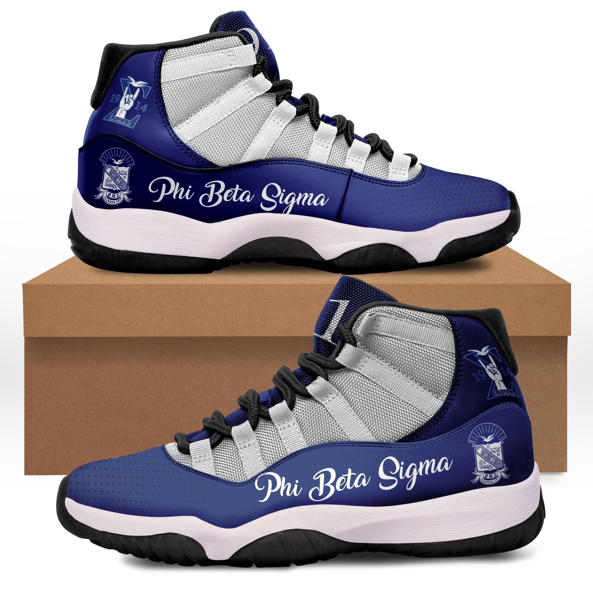 Fraternity Footwear - Phi Beta Sigma Sneakers J11