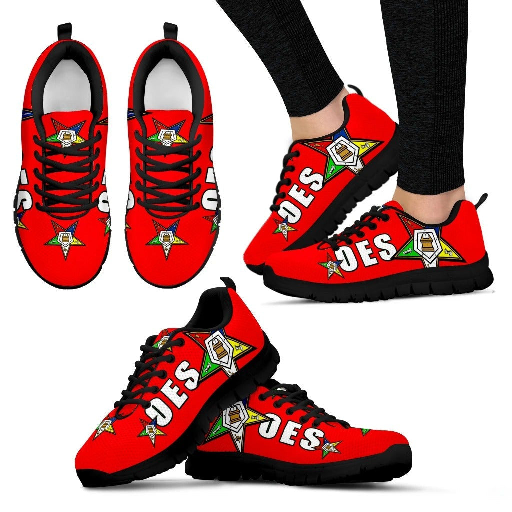 Tothetopcloset Footwear - OEStar Red Sneakers J5