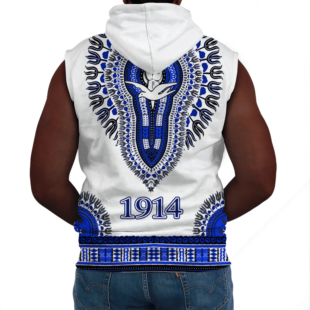 Fraternity Hoodie - Phi Beta Sigma Dashiki Sleeveless Hoodie