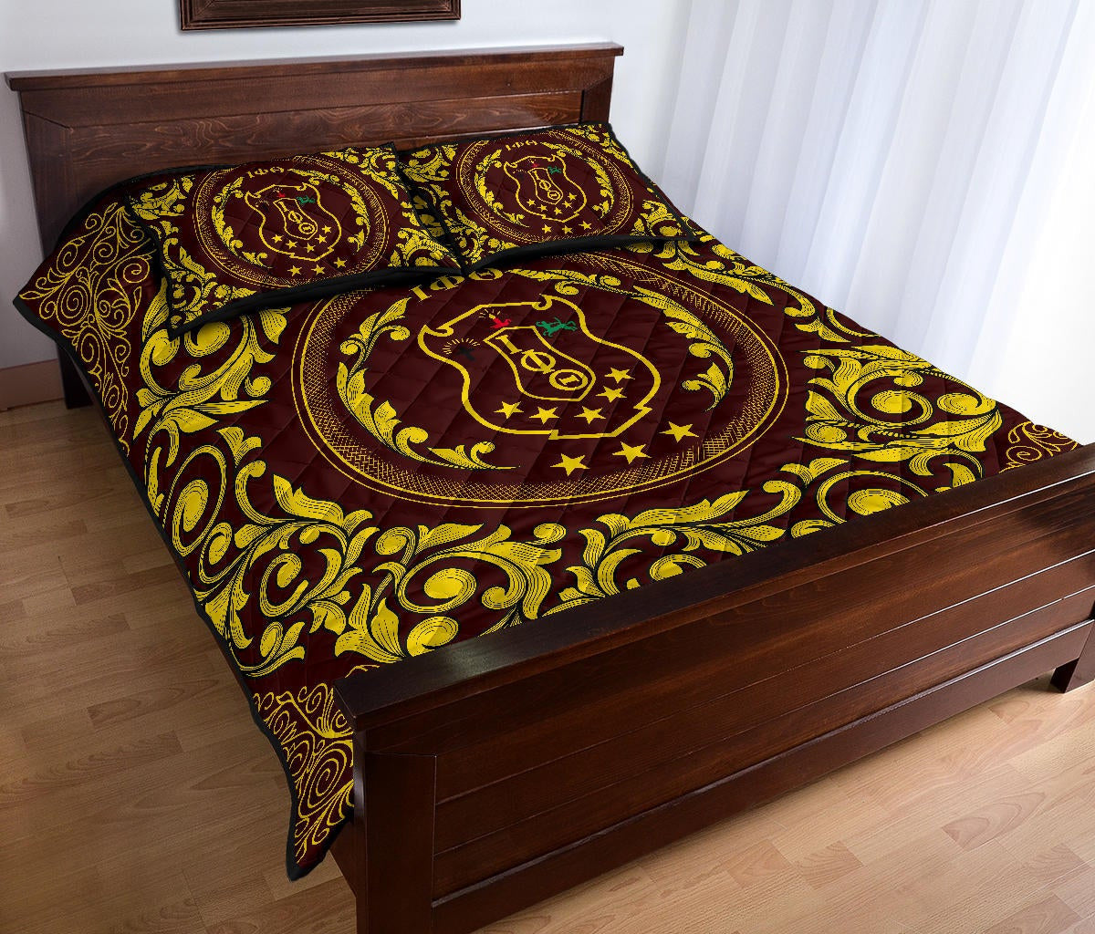 Tothetopcloset Home Set -Iota Phi Theta Fraternity Quilt Bed Set J08